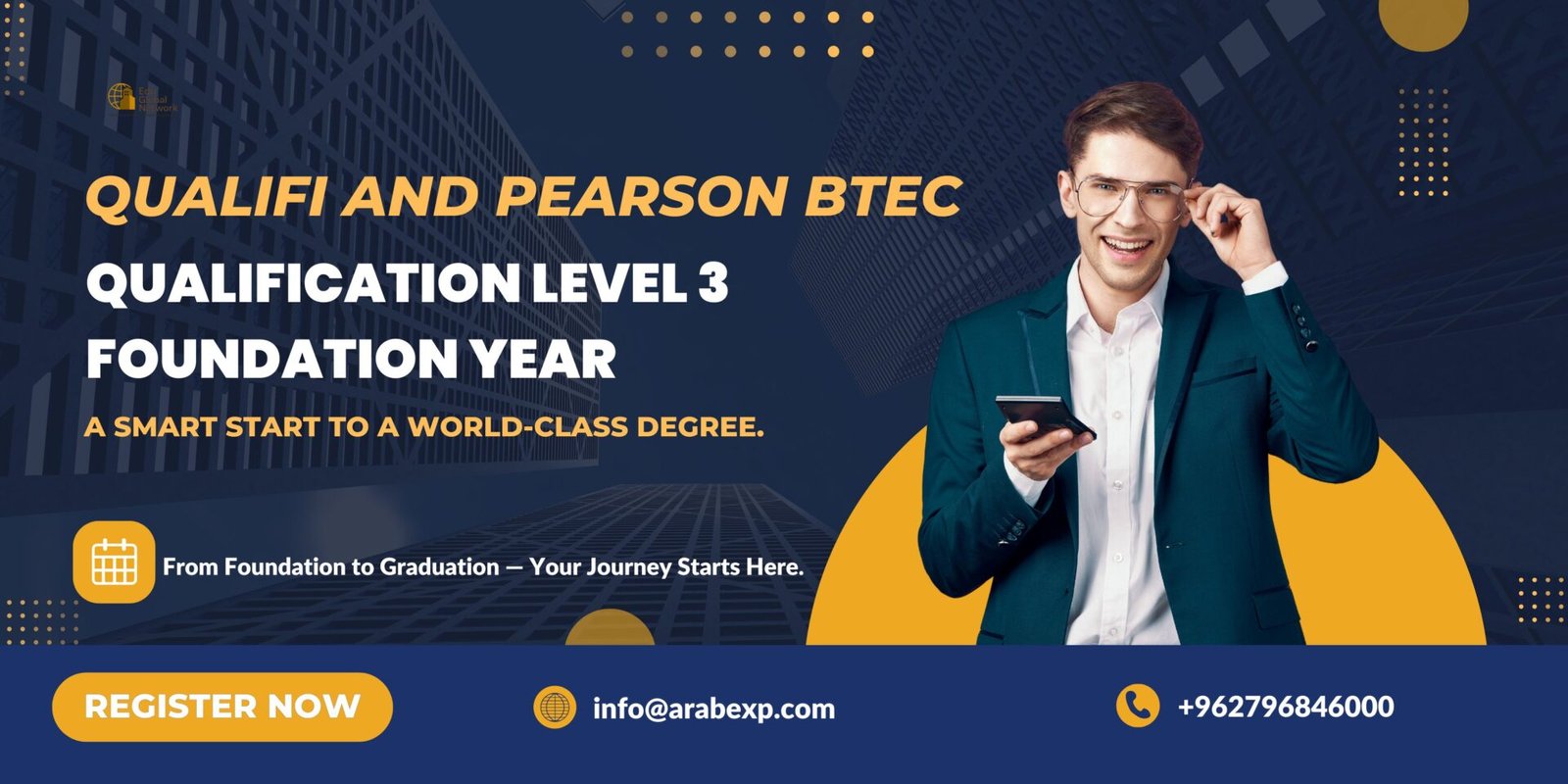 qualifi or pearson btec qualification level 3 foundation year